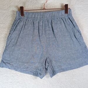 C&C California 💯 linen Light Blue Women's Shorts